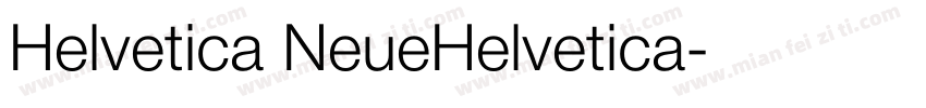 Helvetica NeueHelvetica字体转换